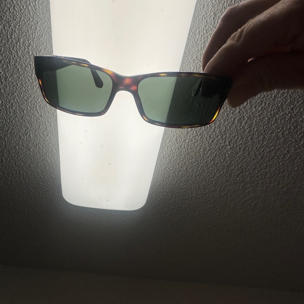 Persol PO2803S sunglasses in Havana brown acetate with green lenses. - Picture 9 of 9